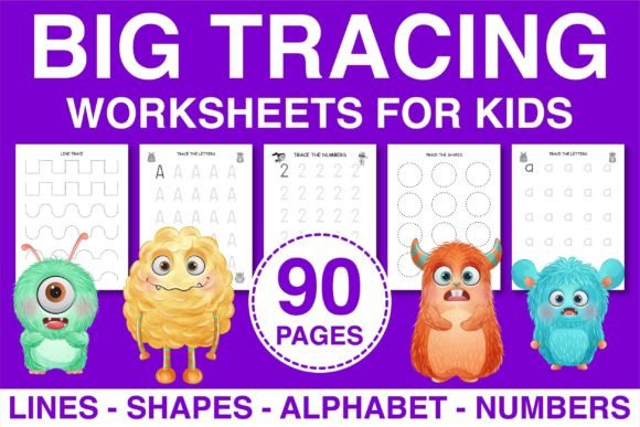 Big Kids Tracing Workbook Activity Book