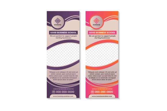 Good Business School Vertical Banner Design