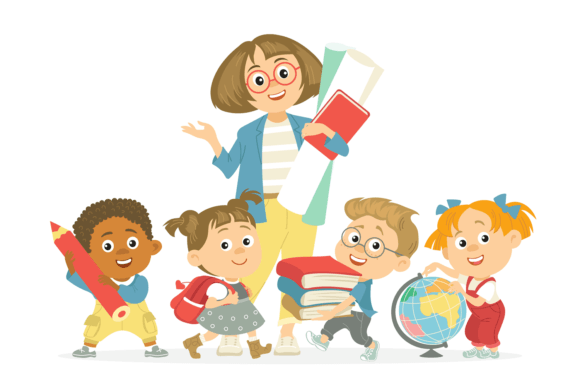 Integrating the Students with Teacher and Kids with Pedagogue Visual Concept into Educational Workflows