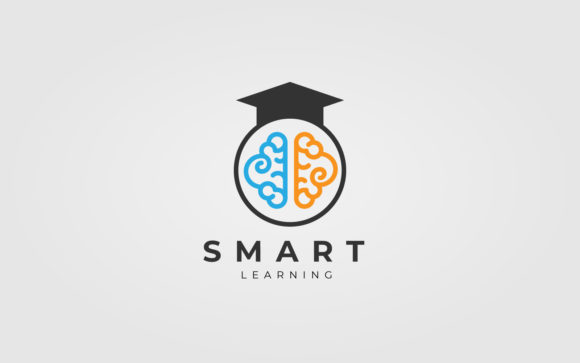 Smart Cap & Brain Logo Design