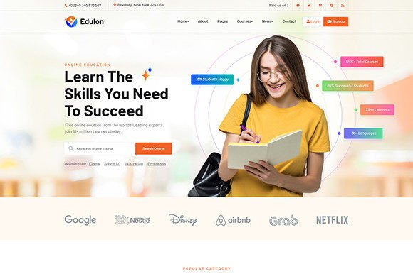 Why Education PSD Template Stands Out