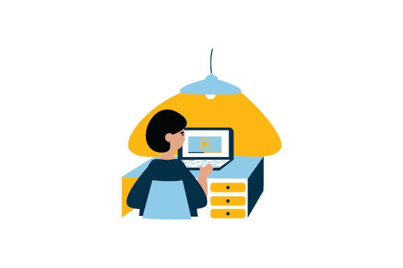 Young Student - Online Education Design Assets